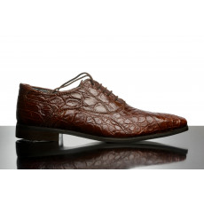 Oxford Shoe in Nile Crocodile Cognac