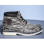Exotic Print Leather Boot