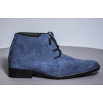 Formal Blue Leather Boot