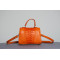 Orange Crocodile Handbag