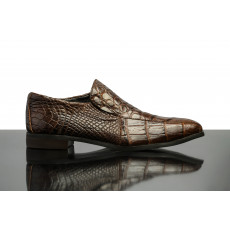 Loafer shoe in Nile Crocodile Cigar